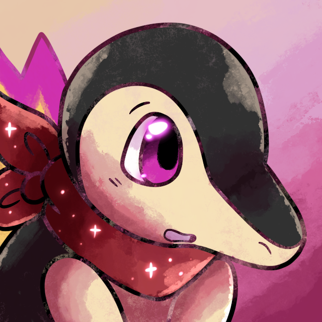 Icon of a character! Uses textured brushes!